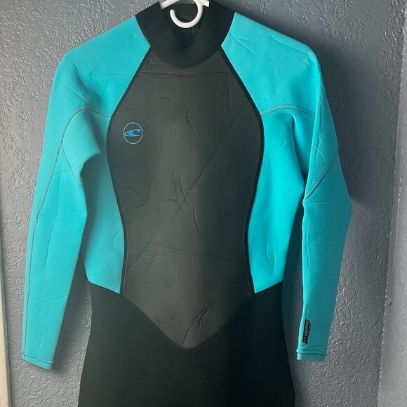 O'neil Women's Reactor Full wetsuit Turquoise and black Size 14 - Picture 1 of 8